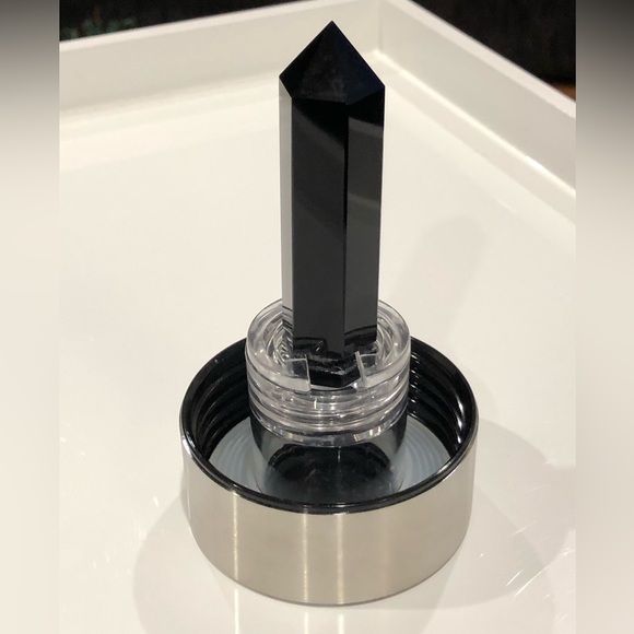 Soji Black Obsidian Crystal-Infused Water Bottle With Sleeve - Picture 5 of 15